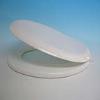 LIGHT DUTY TOILET SEAT WITH FULL COVER - WHITE, MODEL: DELUXE.