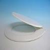 LIGHT DUTY TOILET SEAT WITH HALF COVER-WHITE, MODEL: HC.