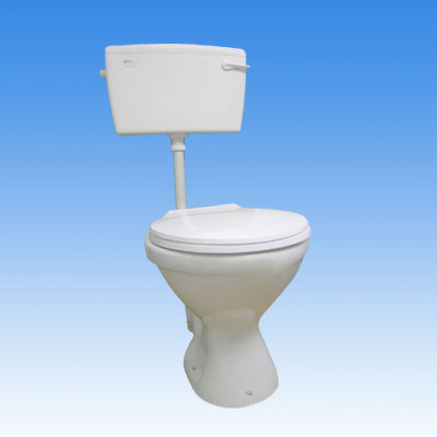 FORTEC WC, MODEL: 501 S OR P C/W NIRON III PLASTIC LL CISTERN & MEDIUM DUTY TOILET SEAT, MODEL: 1318