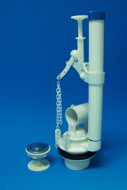50MM FLAPPER VALVE C/W CHROME PUSH BUTTON.