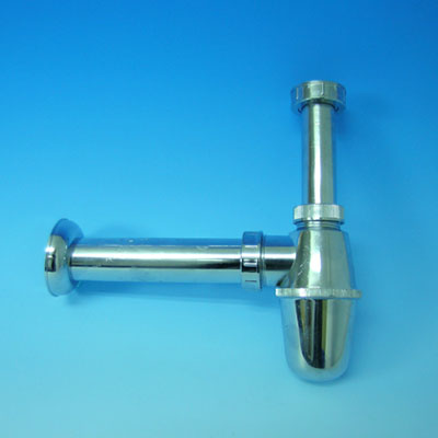 32 MM (1 1/4") PLASTIC BOTTLE TRAP ONLY (CHROME PLATED)