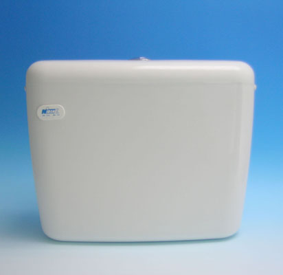 NIRON II SINGLE FLUSH LOW LEVEL CISTERN 9.0L C/W CHROME PUSH BUTTON - ERO VALVE TYPE. MODEL: II.