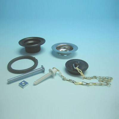 32MM(1 1/4") STAINLESS STEEL TOP (204), WASTE, PLUG & CHAIN.