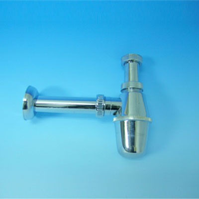 40 MM (1 1/2") PLASTIC BOTTLE TRAP ONLY (CHROME PLATED)