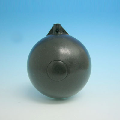 150MM DIA. POLY FLOAT - BLACK.